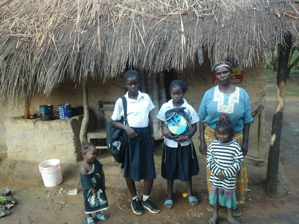 Widow Maman Kaj, 4 orphaned grandkids, 2 in school