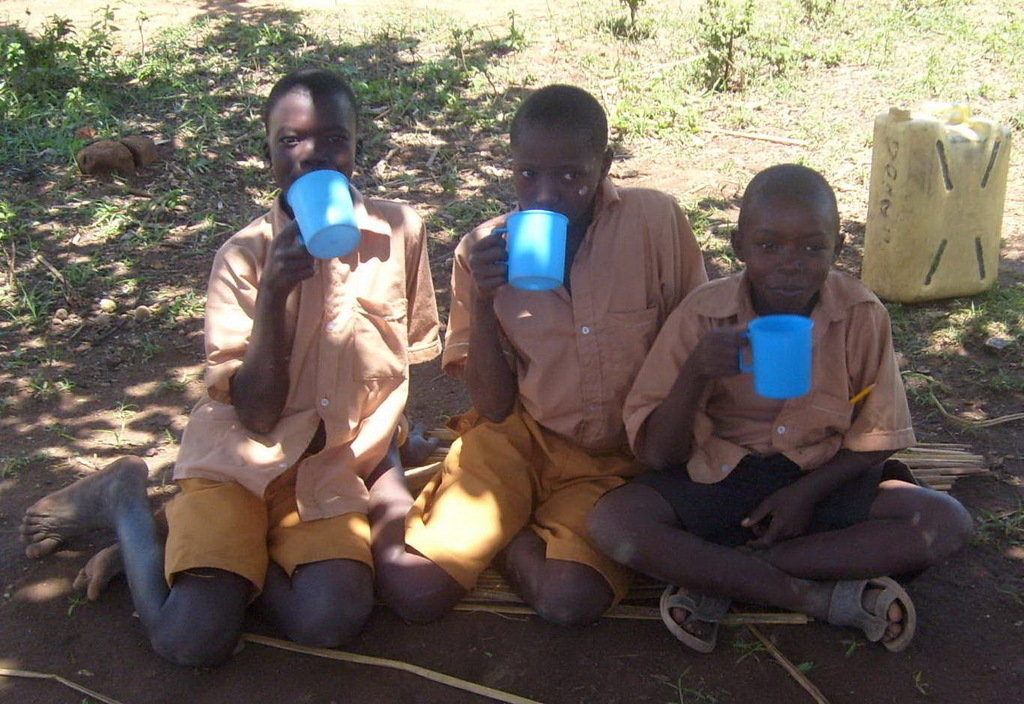 buy land and build a school with 9 classrooms