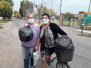 Donations of fabrics for the face mask production