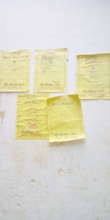 Campaign posters for pupils on a classroom wall