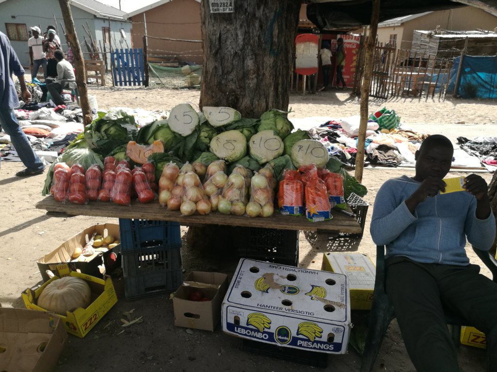 Fresh produce market in Atlantis