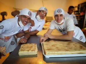 Bakery workshop - making Pionono desert