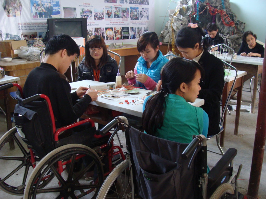 Vocational training,  job creation for young PWDs