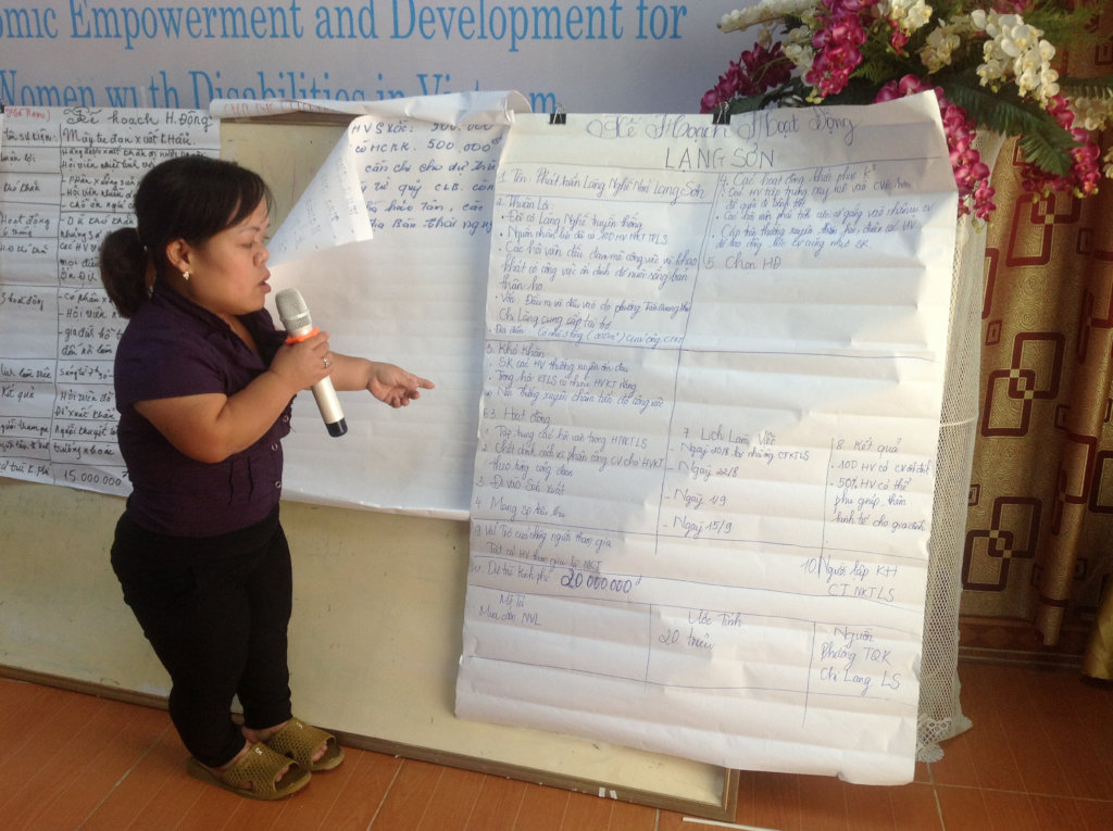 Vocational training,  job creation for young PWDs