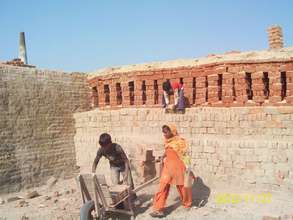 Children working in Mewat's brick kilns