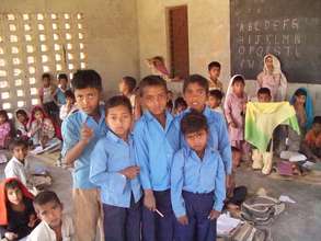 In the classroom instead of the kilns