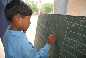 A scholarship beneficiary gets his sum right!