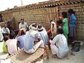 Meeting with parents of child laborers