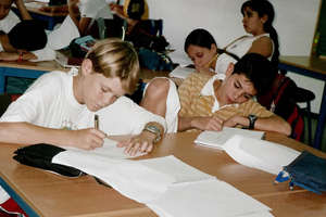 Students in the Hand in Hand Jerusalem School