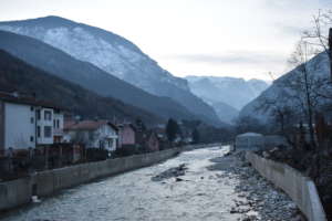 A view in Peja, Kosovo
