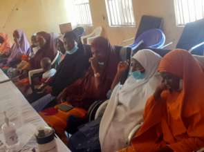 Volunteer attending training
