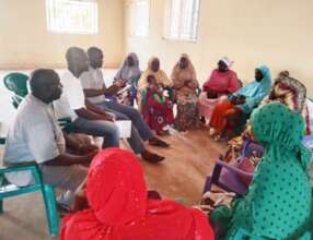 Review meeting with birth attendants in Plateau