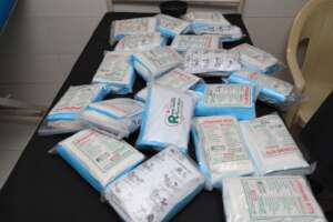 Some pieces of clean Birth kits at Birin Bolawa