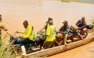 Volunteers going to chana