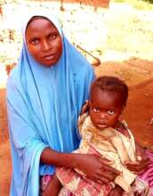 Home visit to Husseina and her baby