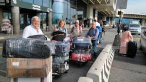 Our volunteers at the airport of Milan