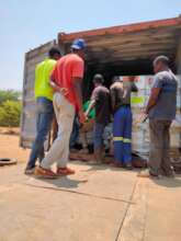 The delivery of the photovoltaic panels