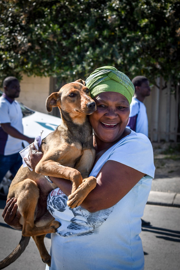 VRYGROND- A HAPPY RESIDENT WITH HER MUCH-LOVED PET