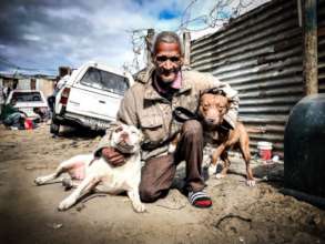A Capricorn Resident proudly shows us his dogs