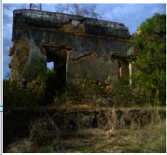 The ruined 18th century building we will restore