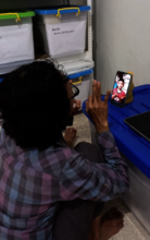 An online tutoring session in Yellow Flower