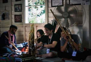 Participants sharing music, (c) Gianluca Chelini
