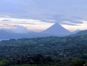 Arenal volcano at dawn