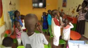 Children Learning the Parts of the Body in English