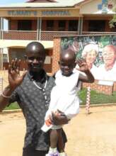 Queen and her Father Wave Good-bye to the Staff