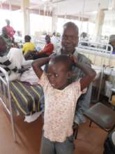 Anthony and Jacob on the Children's Cancer Ward