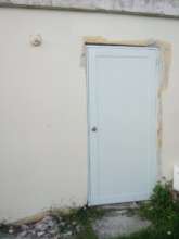 Repair work on a door