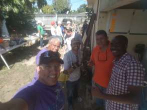Team members in construction training
