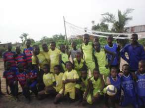 Children activities football competition