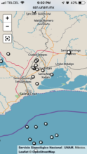 Aftershocks from March 4th and 5th, 2019