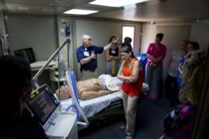 Touring infectious disease treatment protocols.