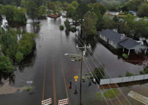 Flooding in Fayetteville, North Carolina