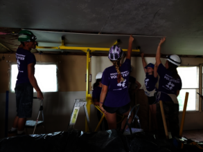 Volunteers hard at work in North Carolina