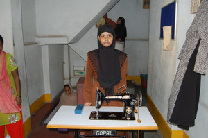 Beneficaries with sewing Machine