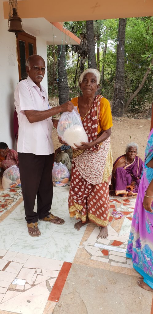 food groceries to neglected elderly women