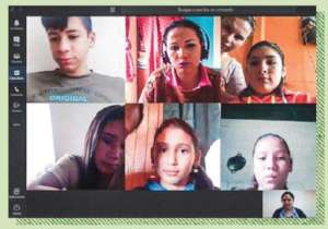 School kids online