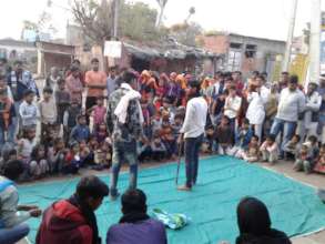 Theatre performance a village close to Bodal