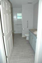 Completed Bathroom in each SRO Unit