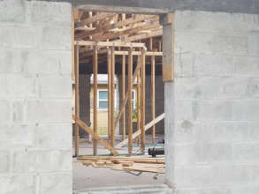 Inside of House being constructed