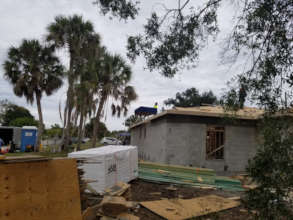Roof is underway