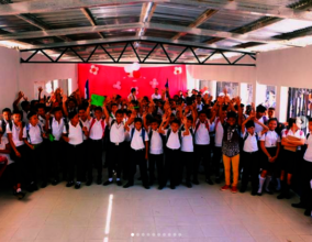 Happy students