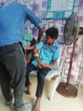 While taking measurement and fixing it