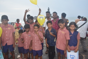 Visually Challenged Children feels the Sun Rise