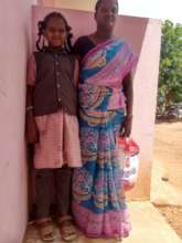 Leena with her mother