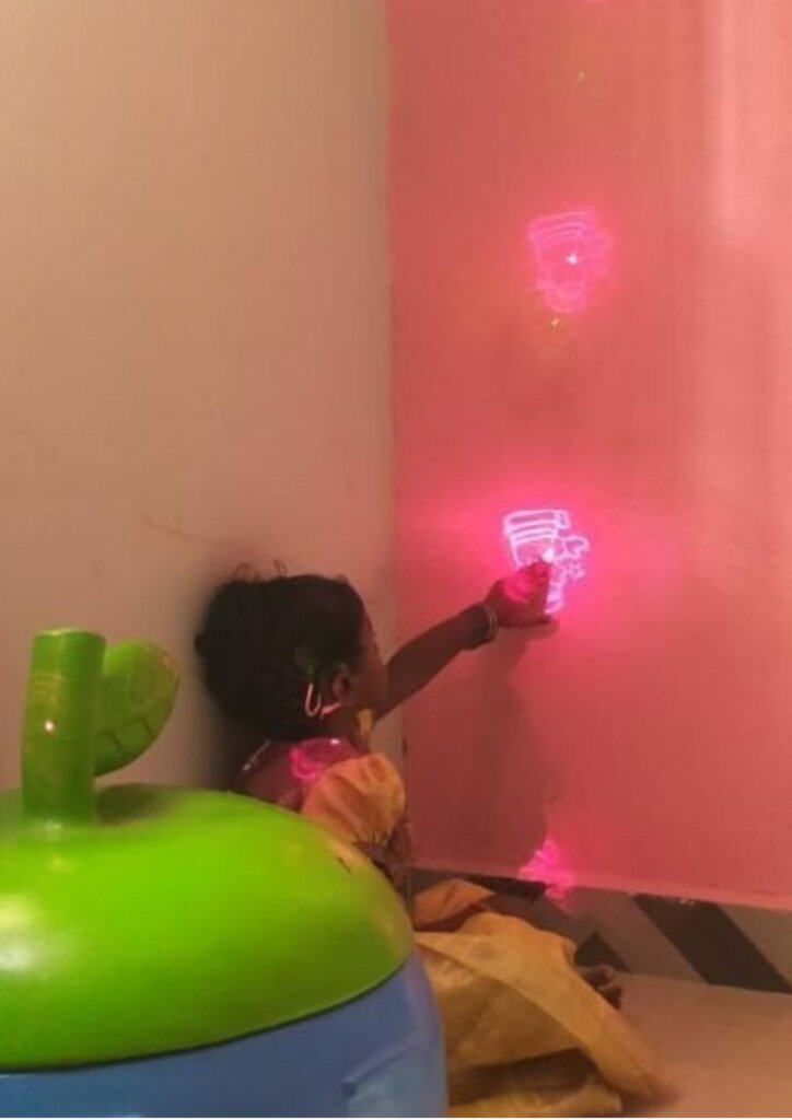 Sensory lightings fitted in speech theraphy room