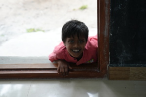 Children being a part of the orientation session